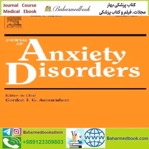 Journal of Anxiety Disorders Volume 85 to 92 2022 TRUE P