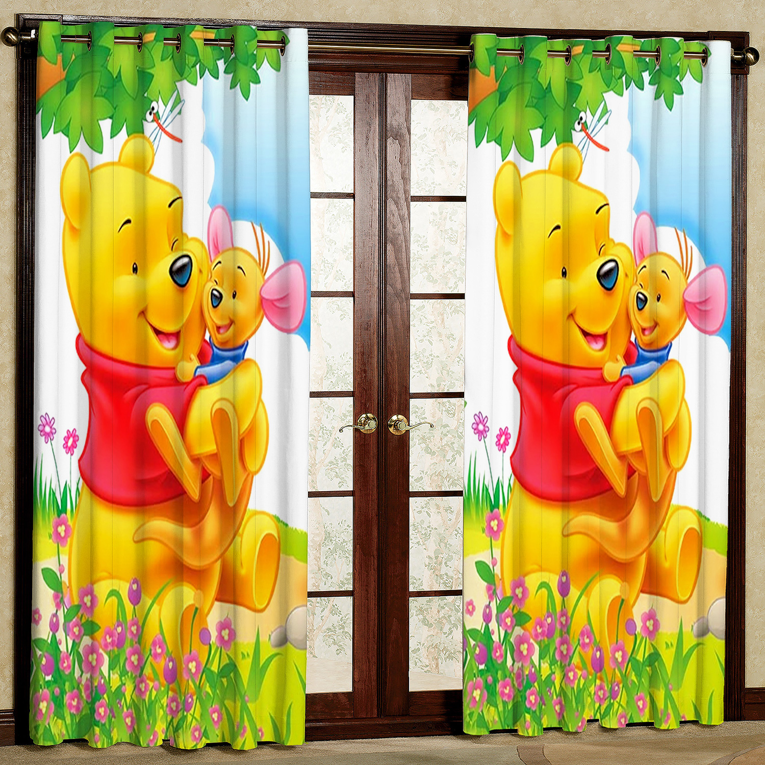 پرده مدل pooh مخمل پانچی کد 4614 سایز 200x140 سانتی متر