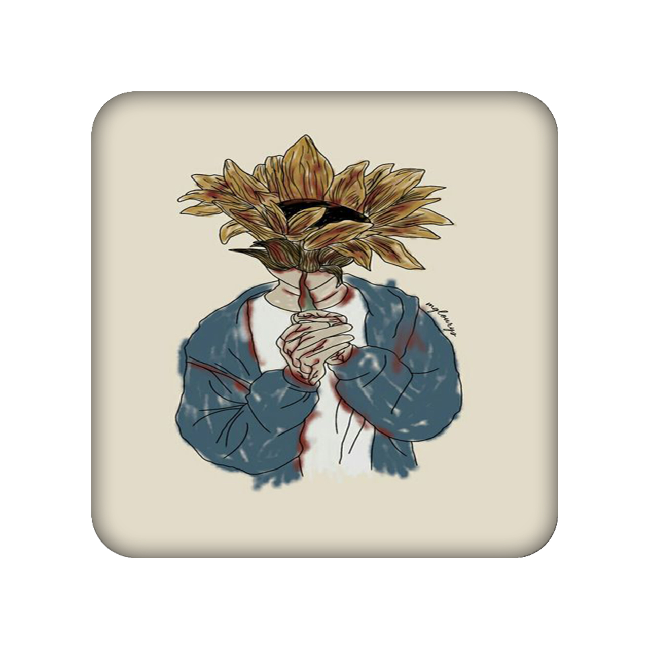 زیر لیوانی طرح مرد کد 730