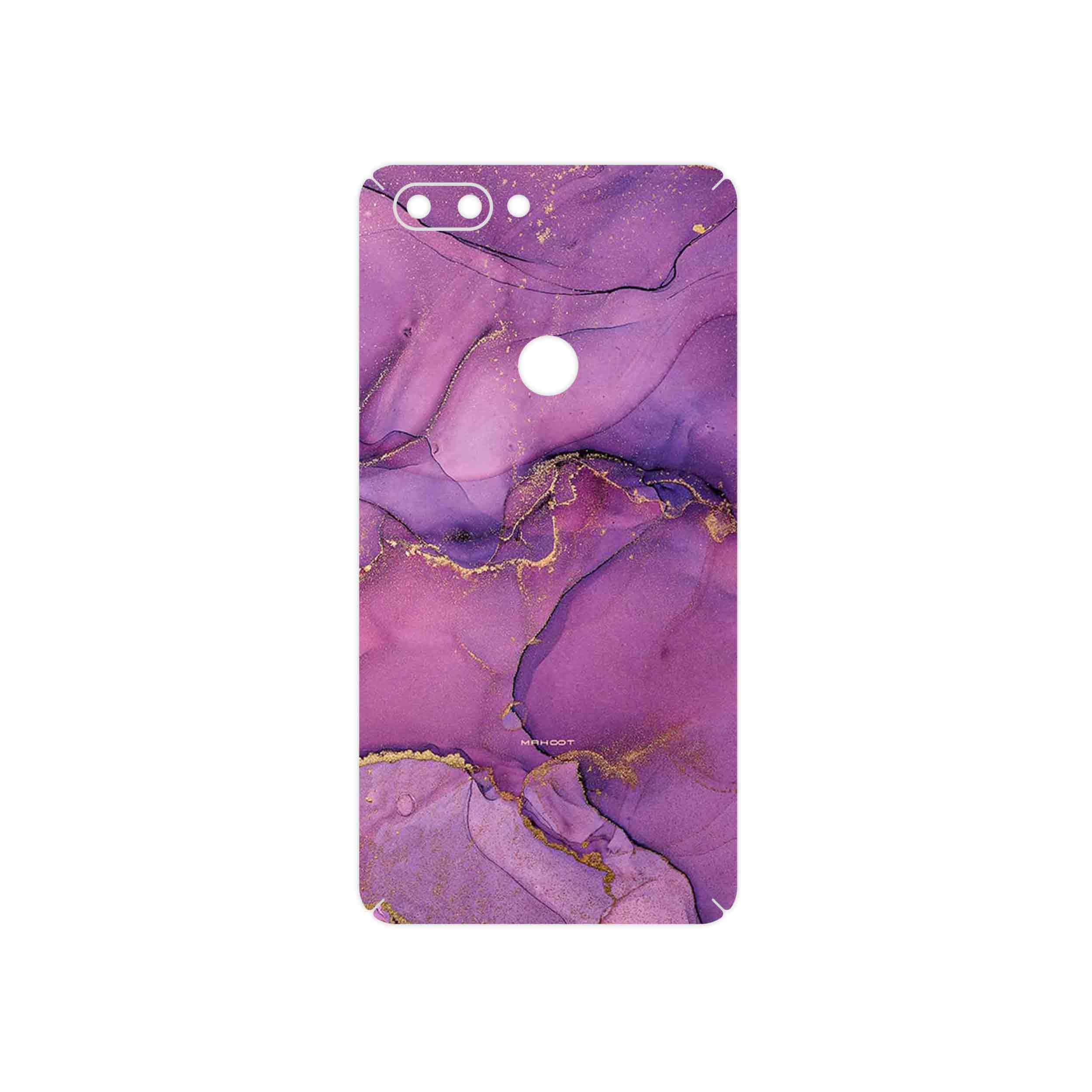 برچسب پوششی ماهوت مدل Purple Marble مناسب برای گوشی موبایل تکنو Phantom 8