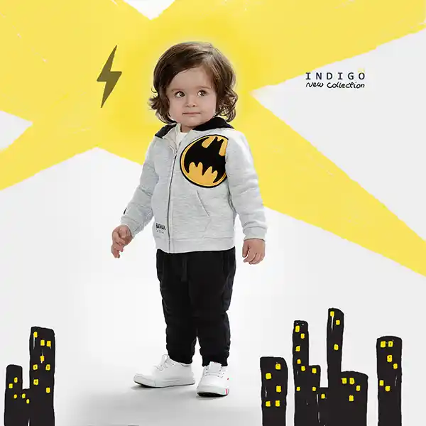 ست سوئیشرت و شلوار طرح بتمن برند ایندیگو 296016