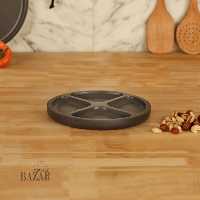 تخته سرو چهارخانه چوبی گرد کوچک بی وی کی طرح KARIZMA کد 424424