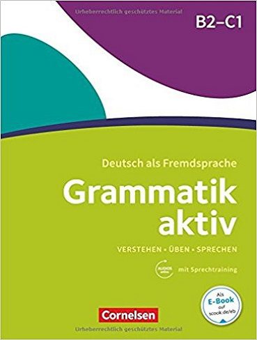 Grammatik aktiv B2 C1 Uben Horen Sprechen سیاه و سفید