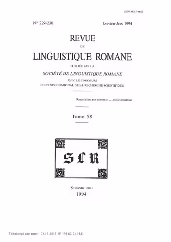 خرید و دانلود نسخه کامل کتاب Revue de linguistique romane