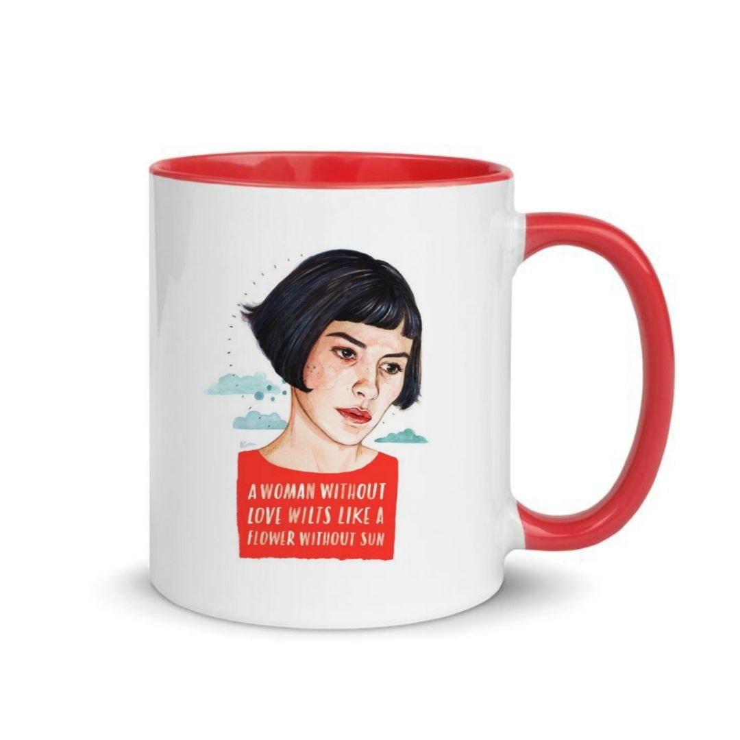 ماگ گلاک سبک آرت طرح دخترانه کد MFM16