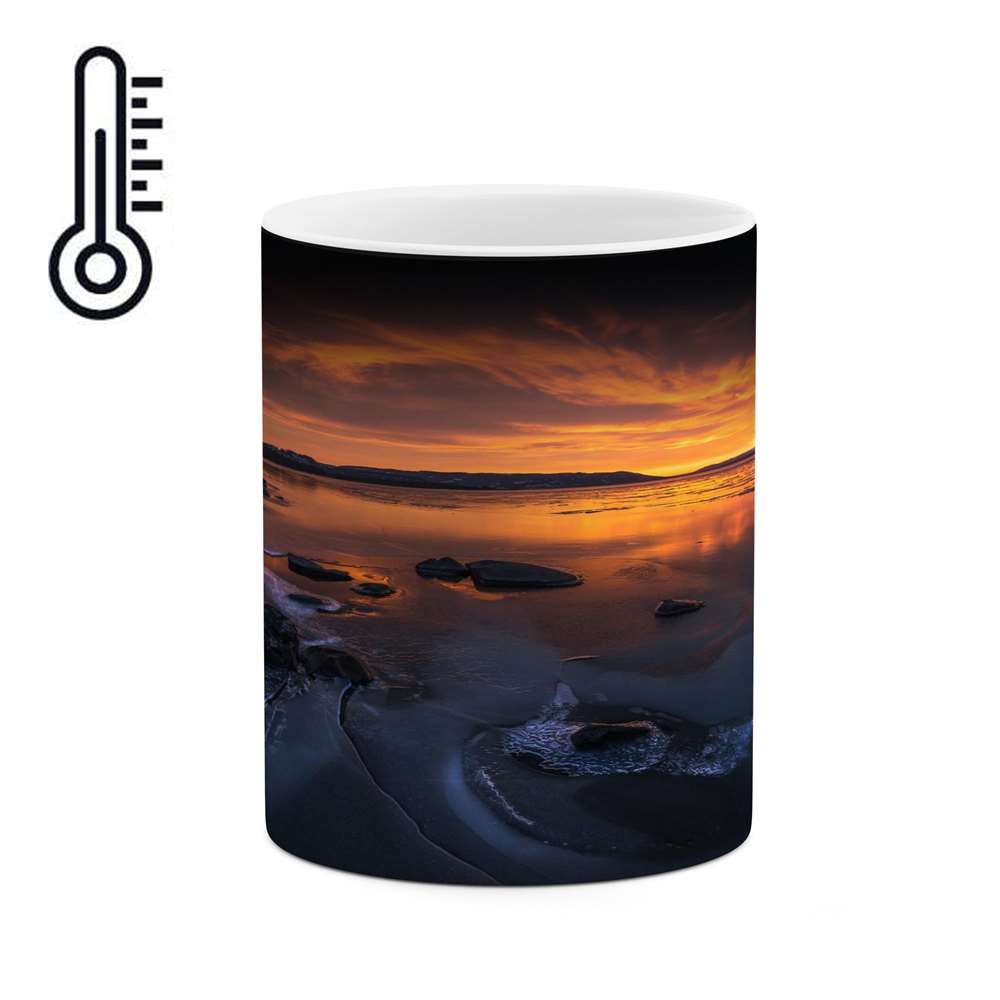 ماگ حرارتی کاکتی طرح منظره مدل mgh16731