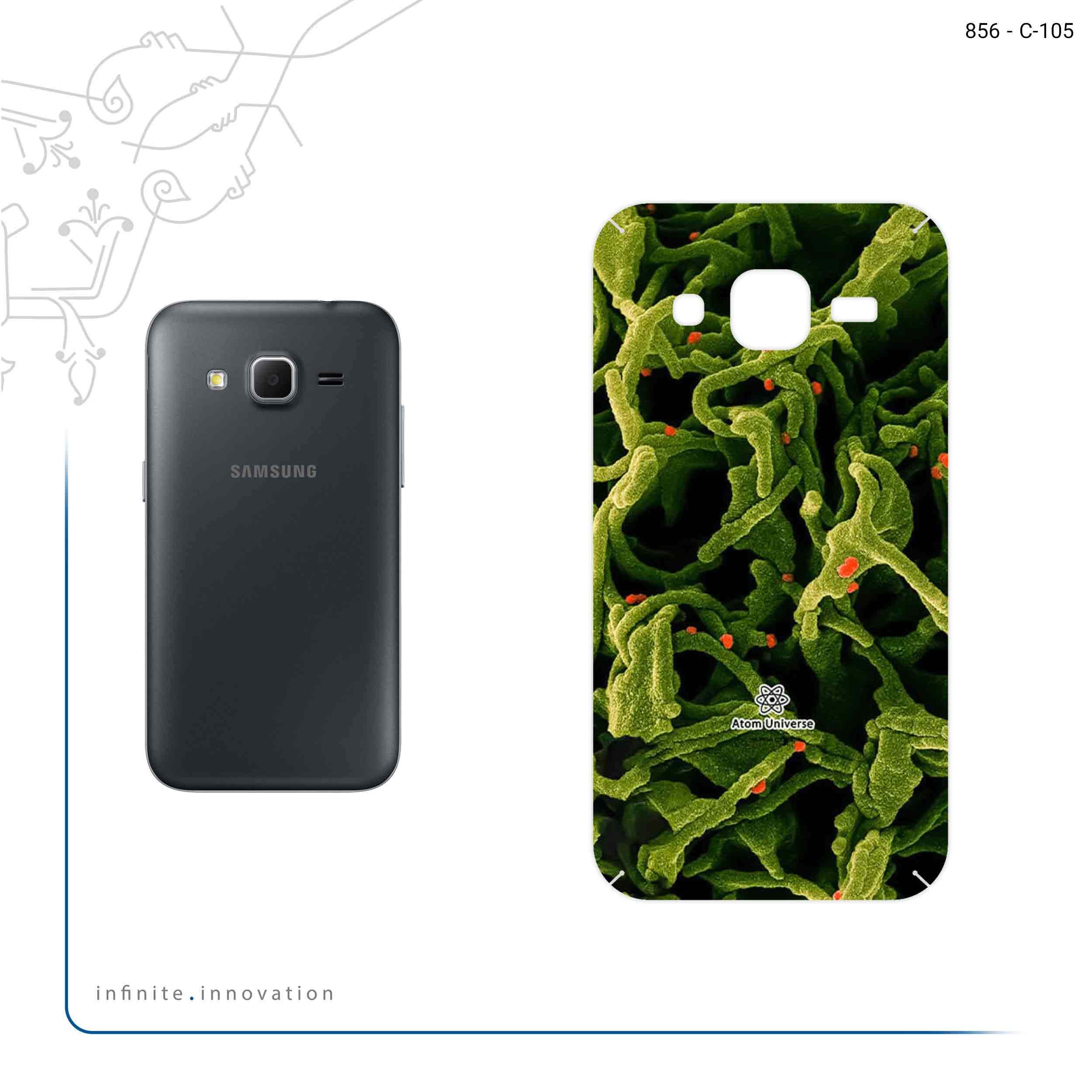 برچسب پوششی ماهوت مدل Atom Universe 2 مناسب برای گوشی موبایل سامسونگ Galaxy Core Prime