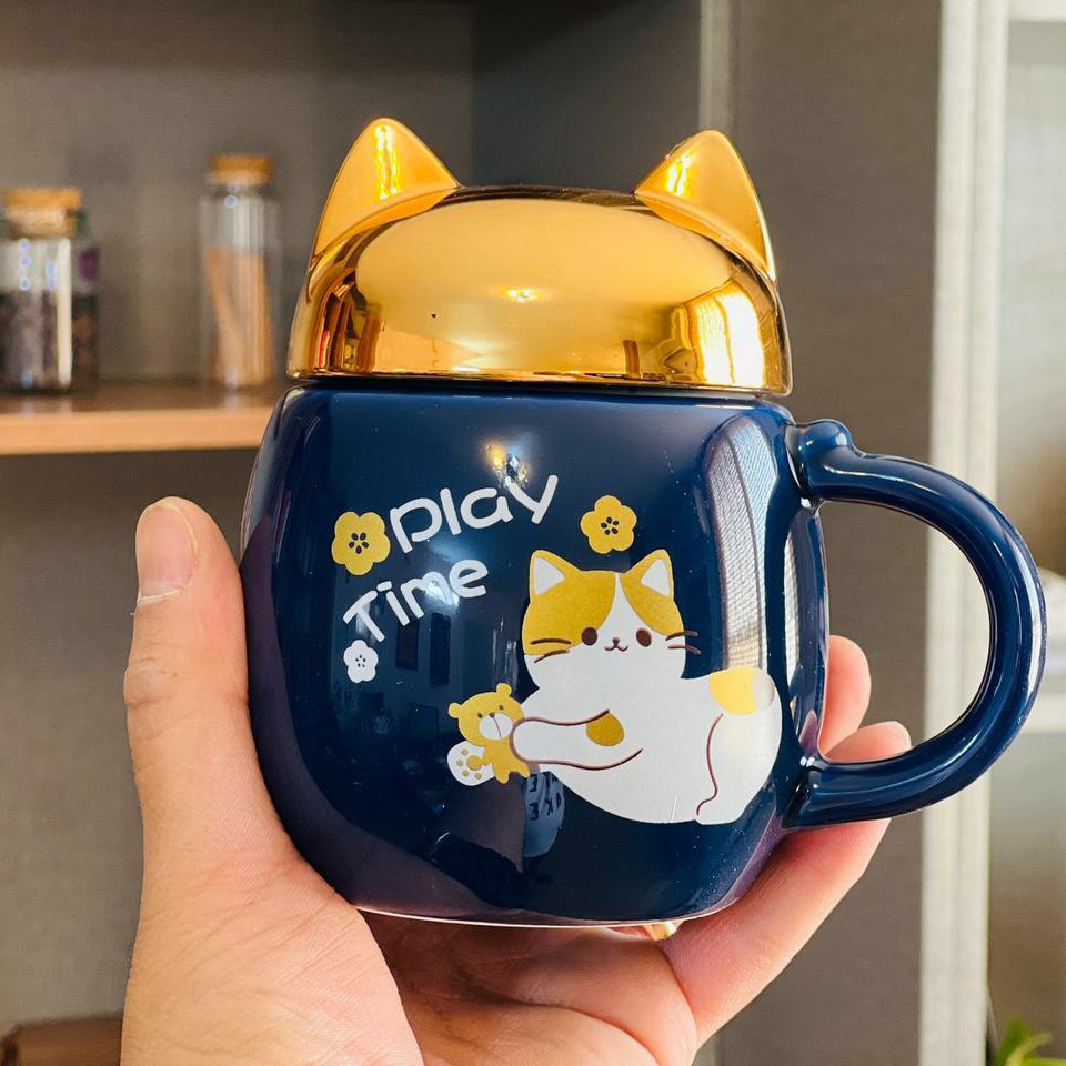 ماگ درب دار مدل cat وارادتی 