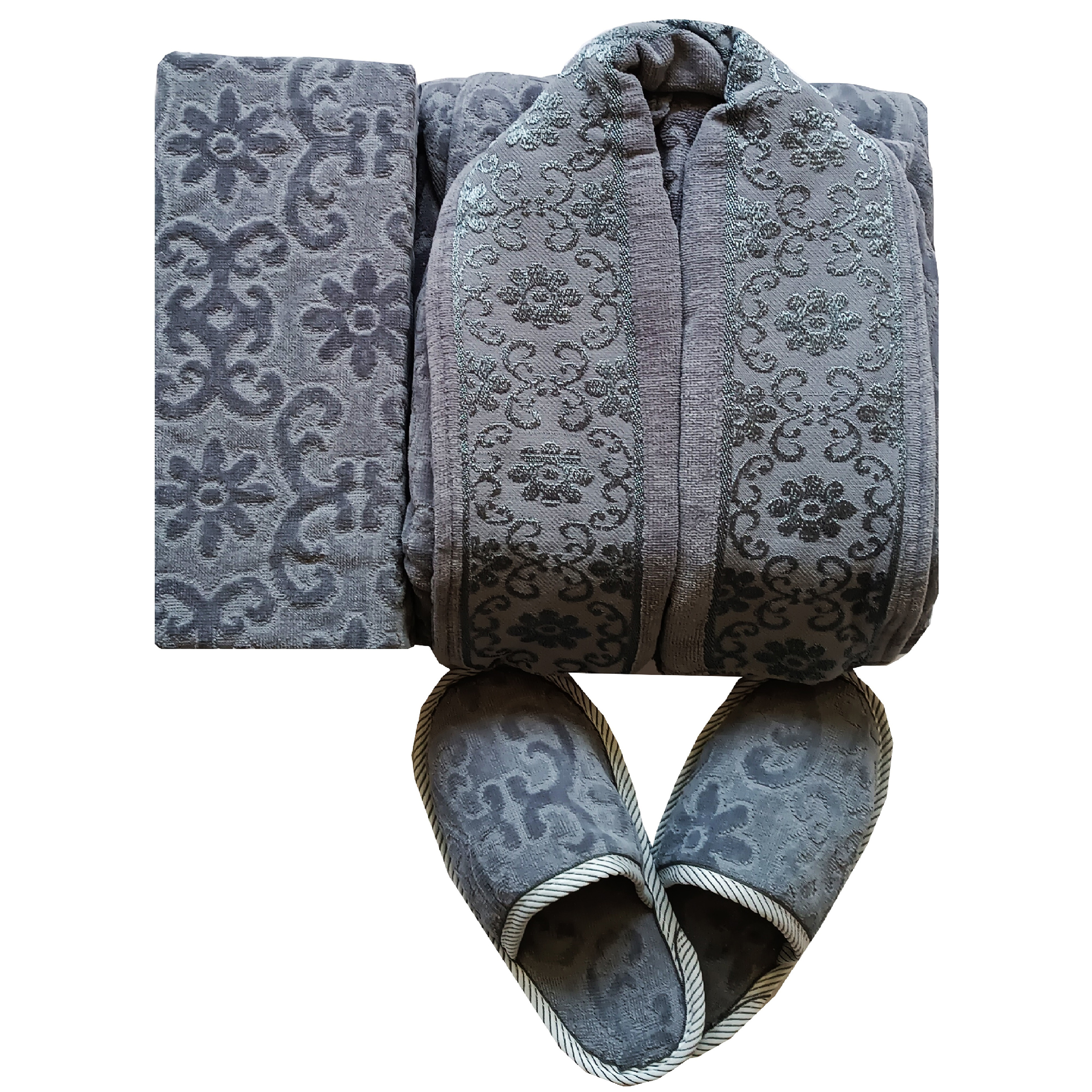 سرویس حوله پالتویی 4 تکه موردوم طرح نایس کد HP-89