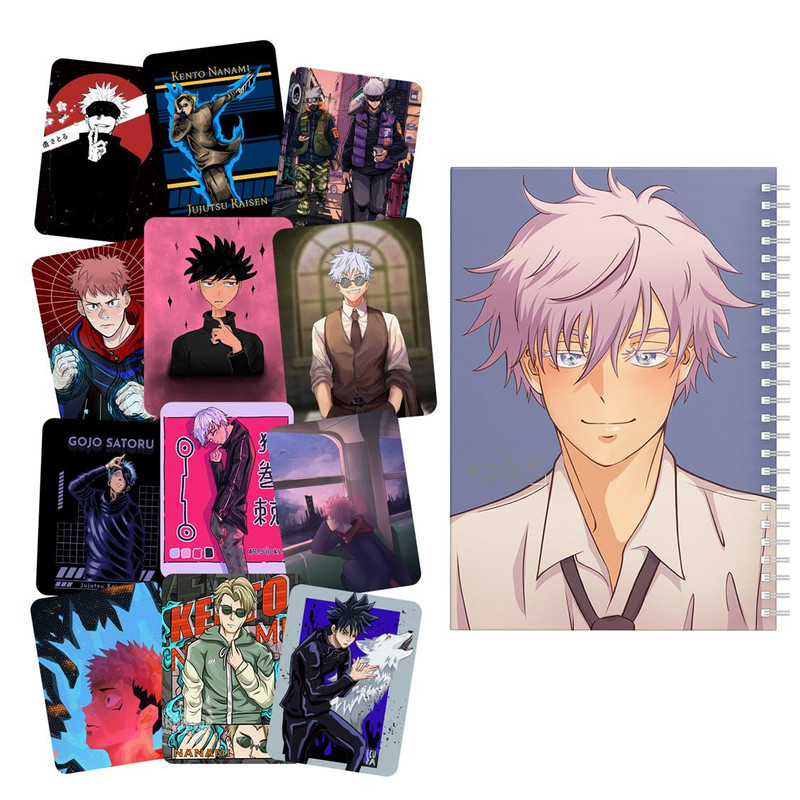 دفتر مشق باژیکان طرح انیمه جوجوتسو کایسن کد 20212008 به همراه برچسب مجموعه 12 عددی