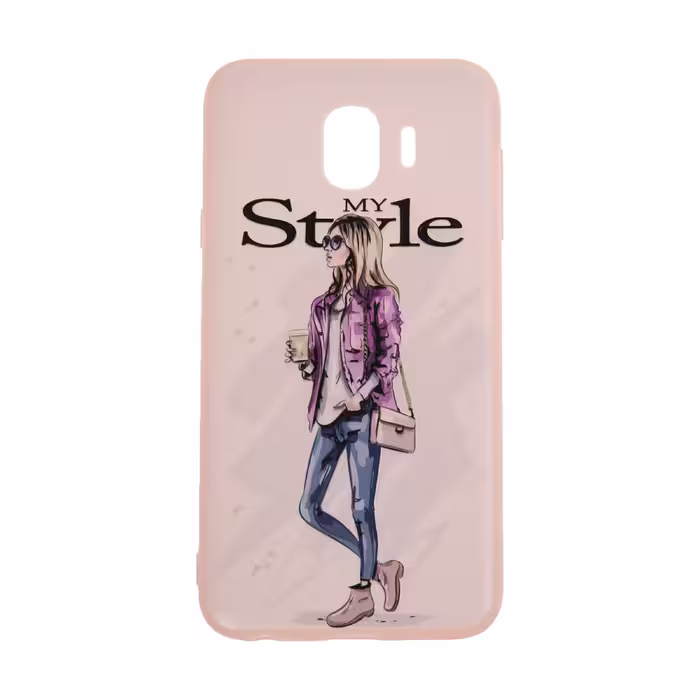 کاور مدل TNG طرح Pink My Style مناسب برای گوشی موبایل سامسونگ Galaxy J4 2018