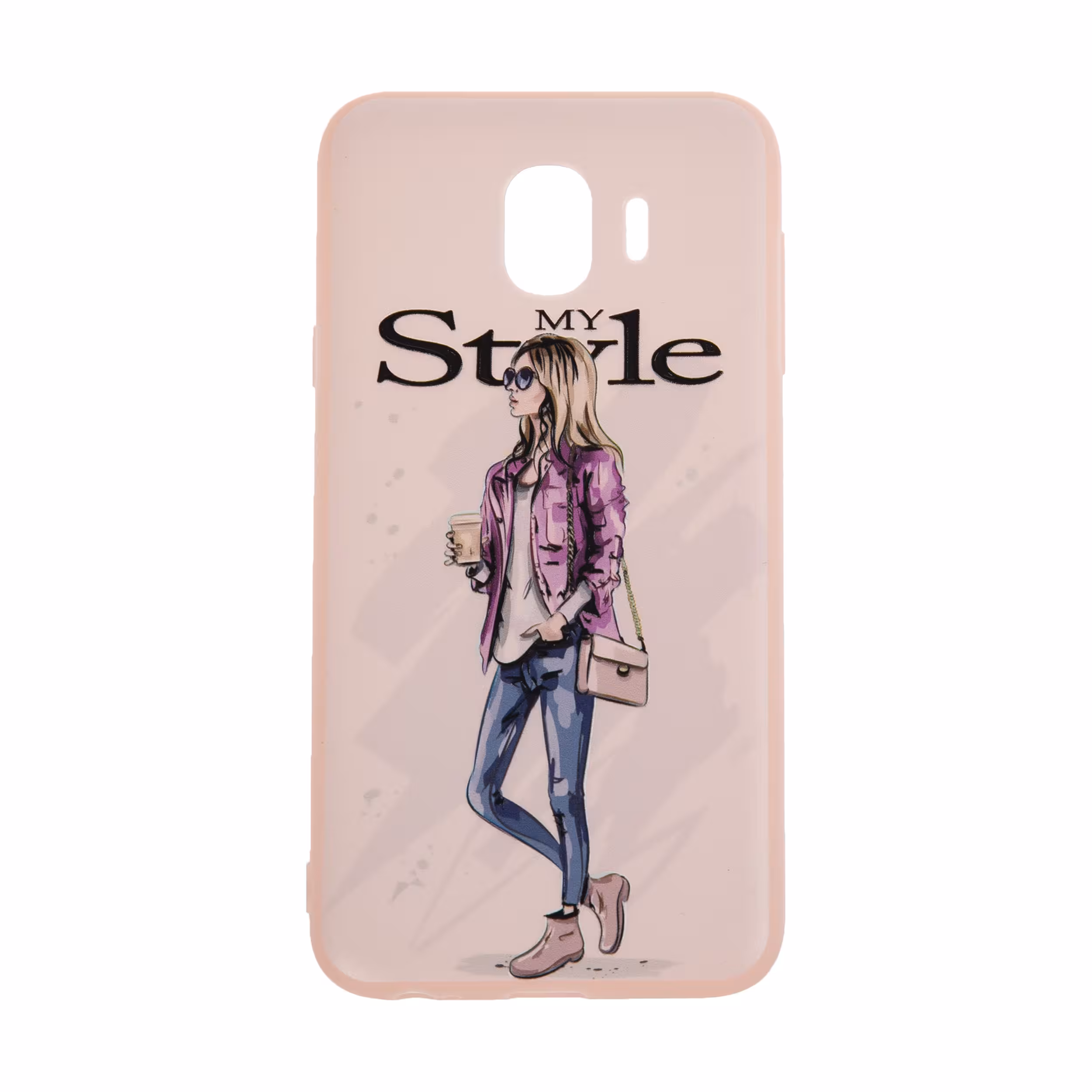 کاور مدل TNG طرح Pink My Style مناسب برای گوشی موبایل سامسونگ Galaxy J4 2018