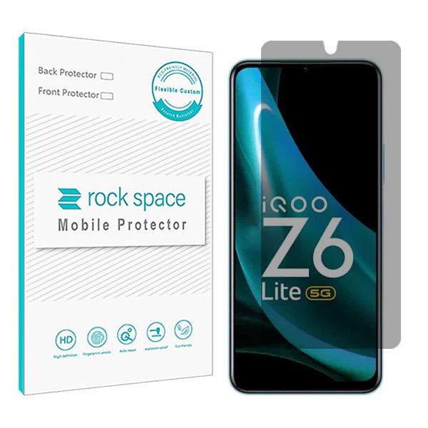 گلس ویوو iQOO Z6 Lite مدل نانو هیدروژل پرایوسی برند راک اسپیس کد S
