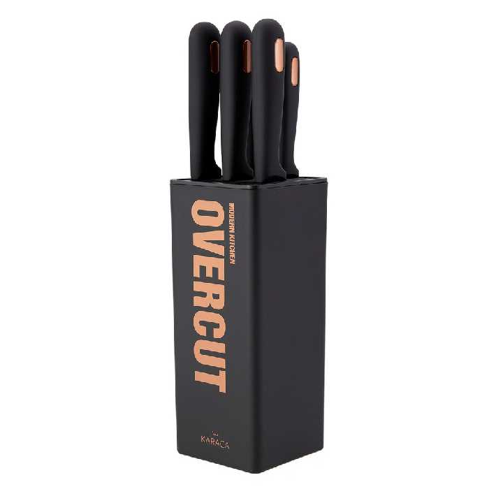 سرویس چاقو آشپزخانه 6 پارچه کاراجا مدل OVERCUT