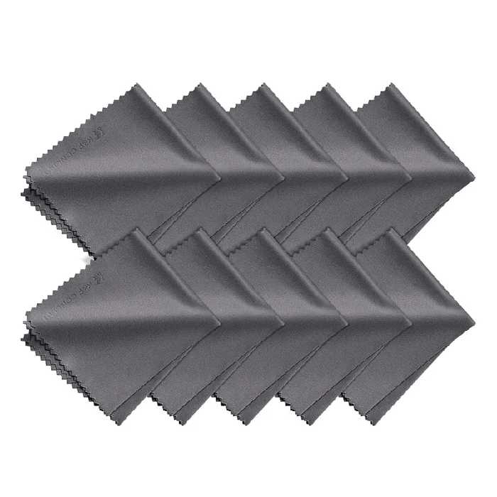 دستمال تمیز کننده دوربین و گوشی کی اند اف مدل Microfiber Cleaning بسته 10 عددی