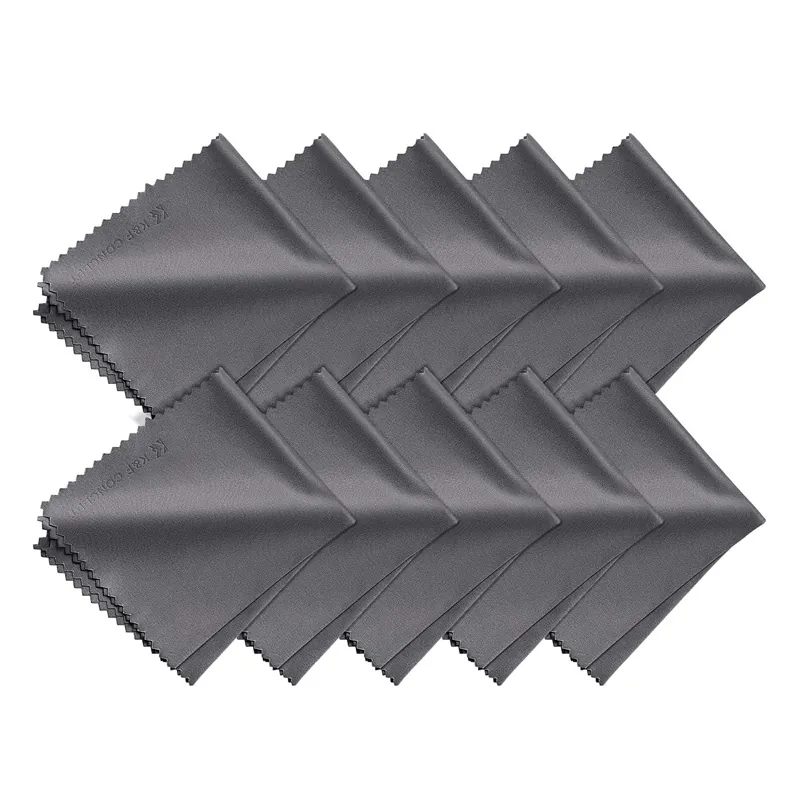 دستمال تمیز کننده دوربین و گوشی کی اند اف مدل Microfiber Cleaning بسته 10 عددی