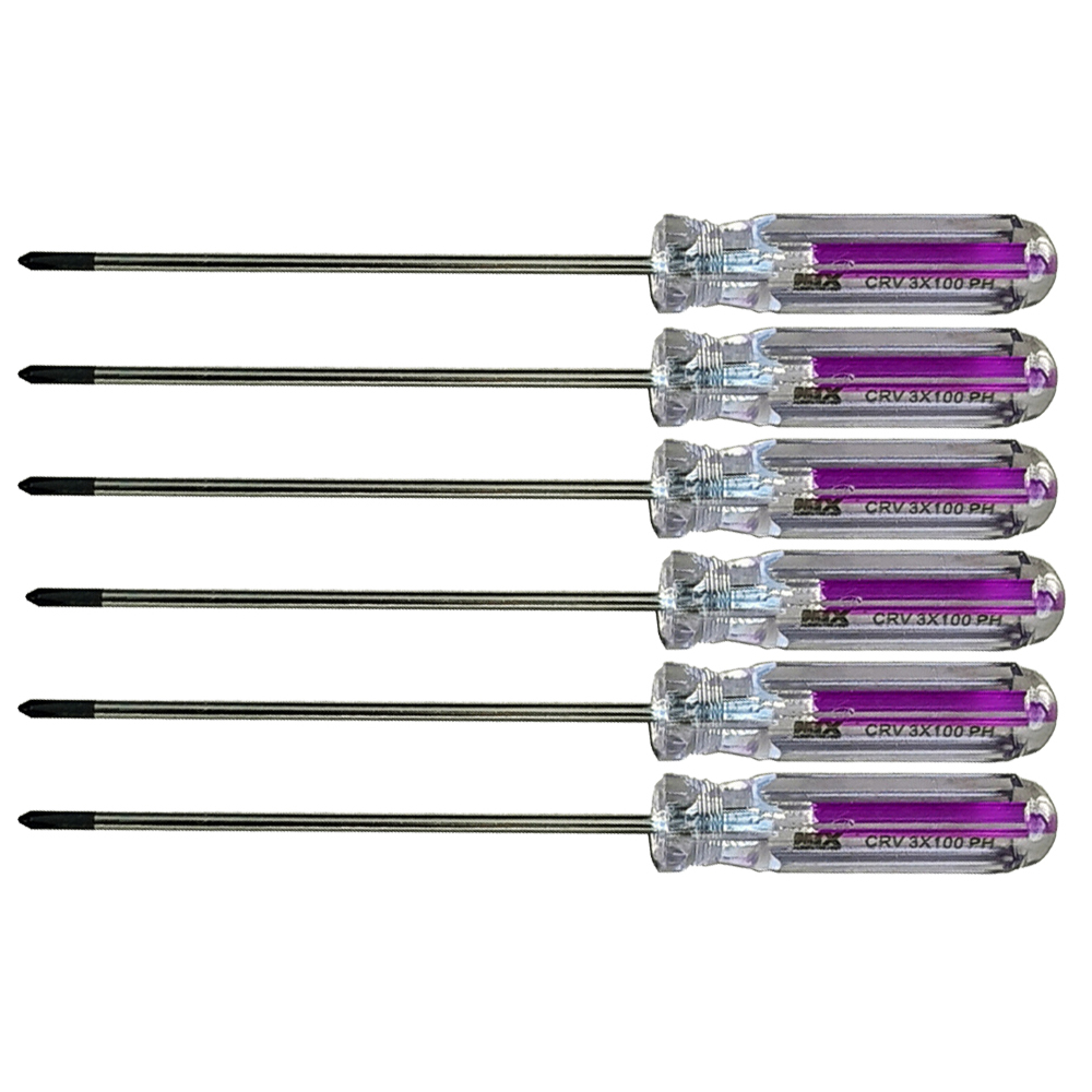 پیچ گوشتی چهارسو میکس مدل AT - 3100 مجموعه 6 عددی