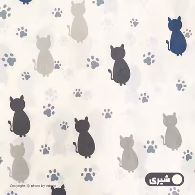 ملحفه آدنو مدل Cat کد IR49 یک نفره سایز 120x200 سانتی متر