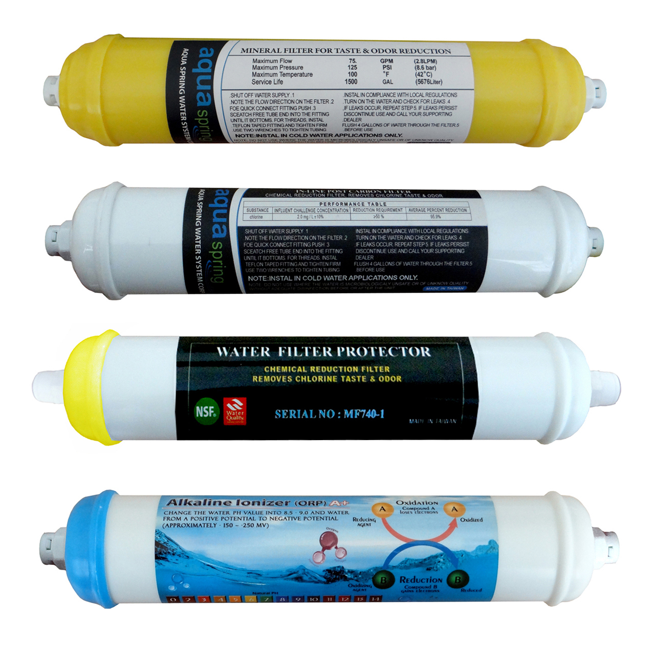 فیلتر دستگاه تصفیه کننده آب  مدل SPARE FILTER- 4Q مجموعه 4 عددی