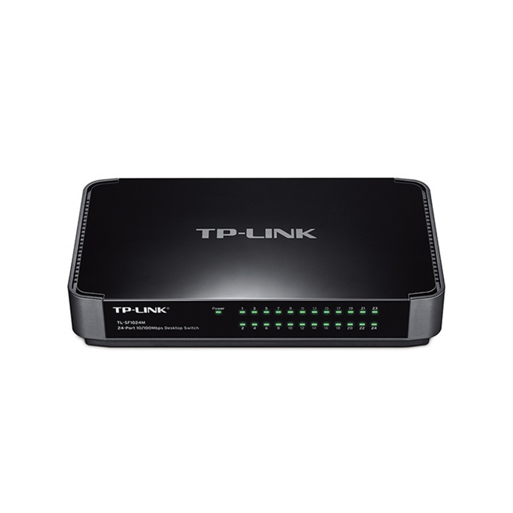 قیمت و خرید سوییچ شبکه دسکتاپ 24 پورت تی پی لینک مدل TL-SF1024M | نت ران