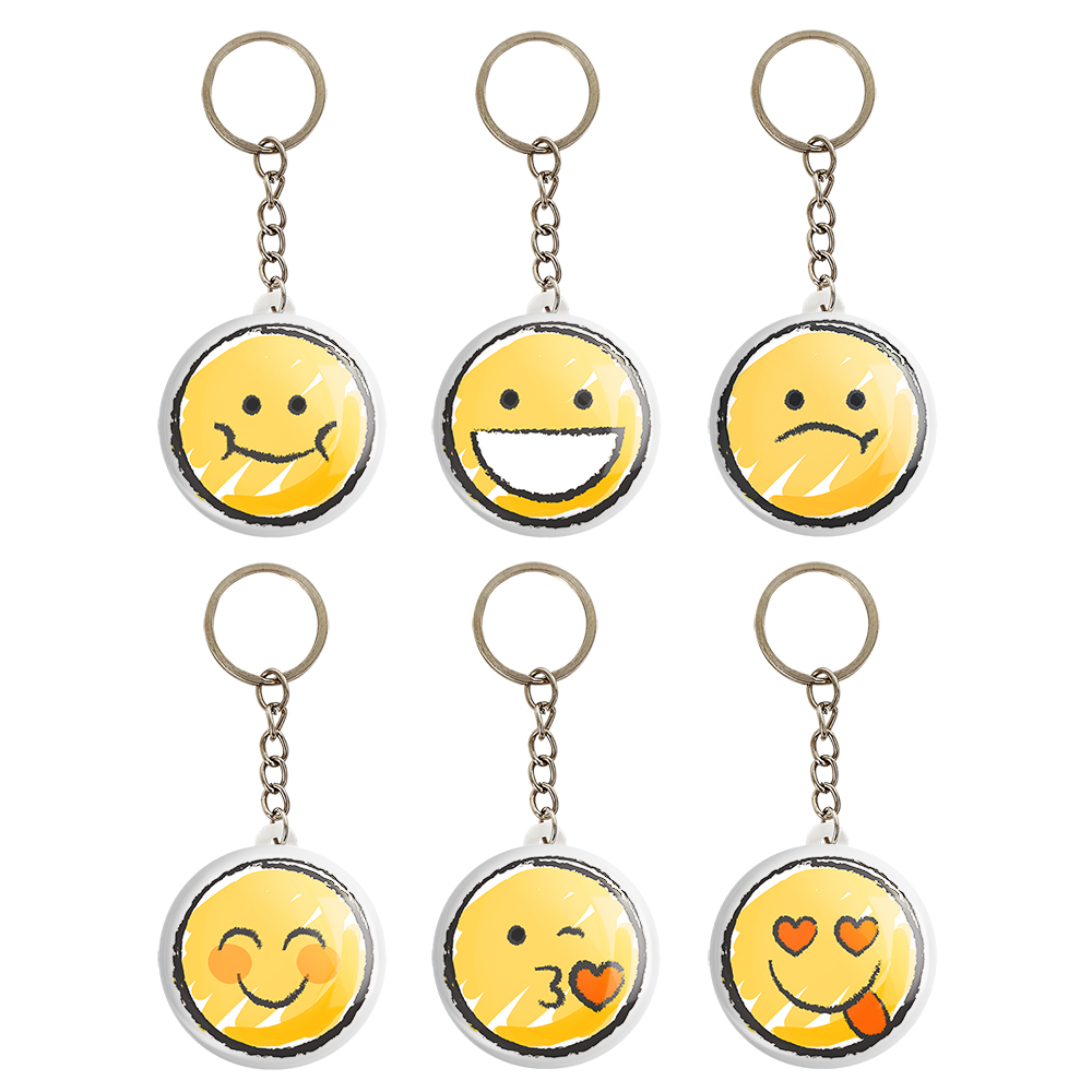 جاکلیدی خندالو طرح ایموجی کد 177A مجموعه 6 عددی