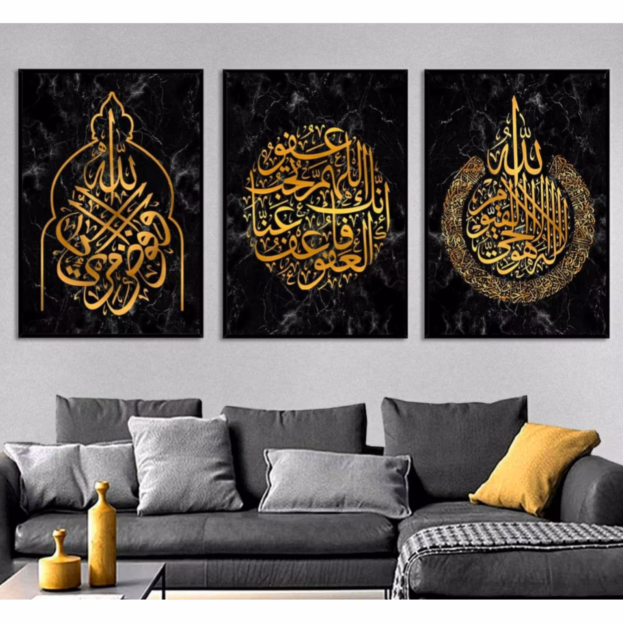تابلو مدل دکوراتیو کد 3050 مجموعه 3 عددی