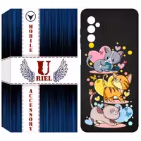کاور یوریل مدل KSH کد 6 طرح گربه مناسب برای گوشی موبایل سامسونگ Galaxy M13 4G