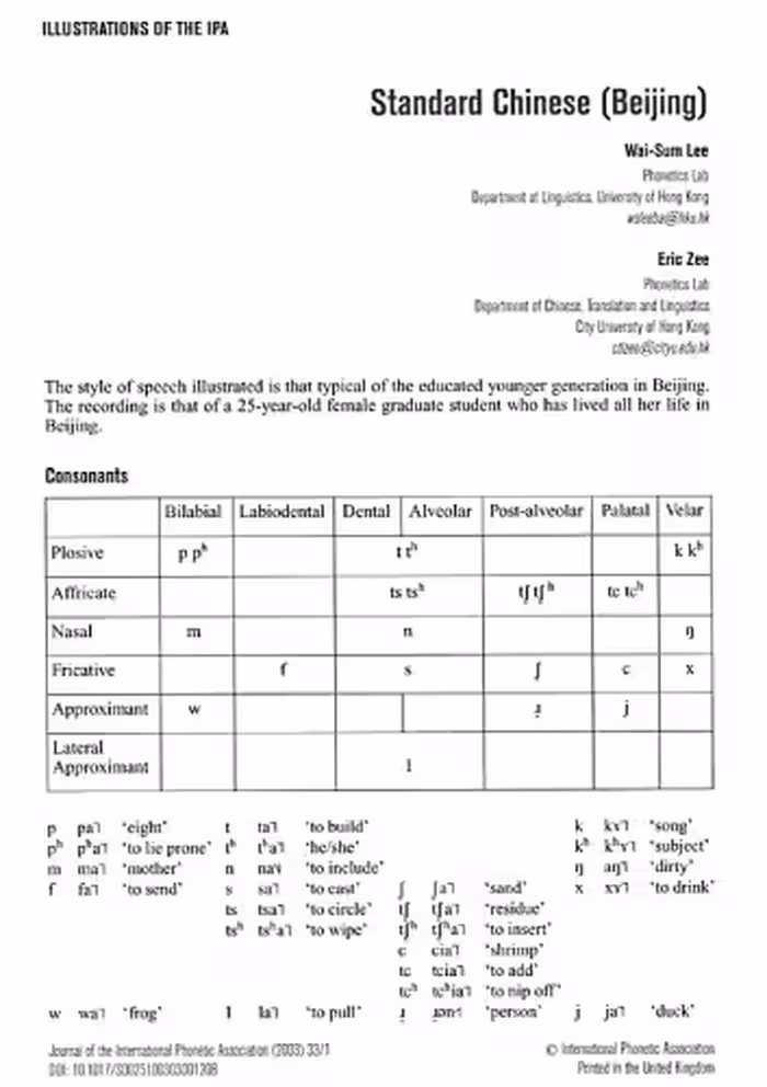 خرید و دانلود نسخه کامل کتاب Illustrations of the IPA – Standard Chinese (Beijing)