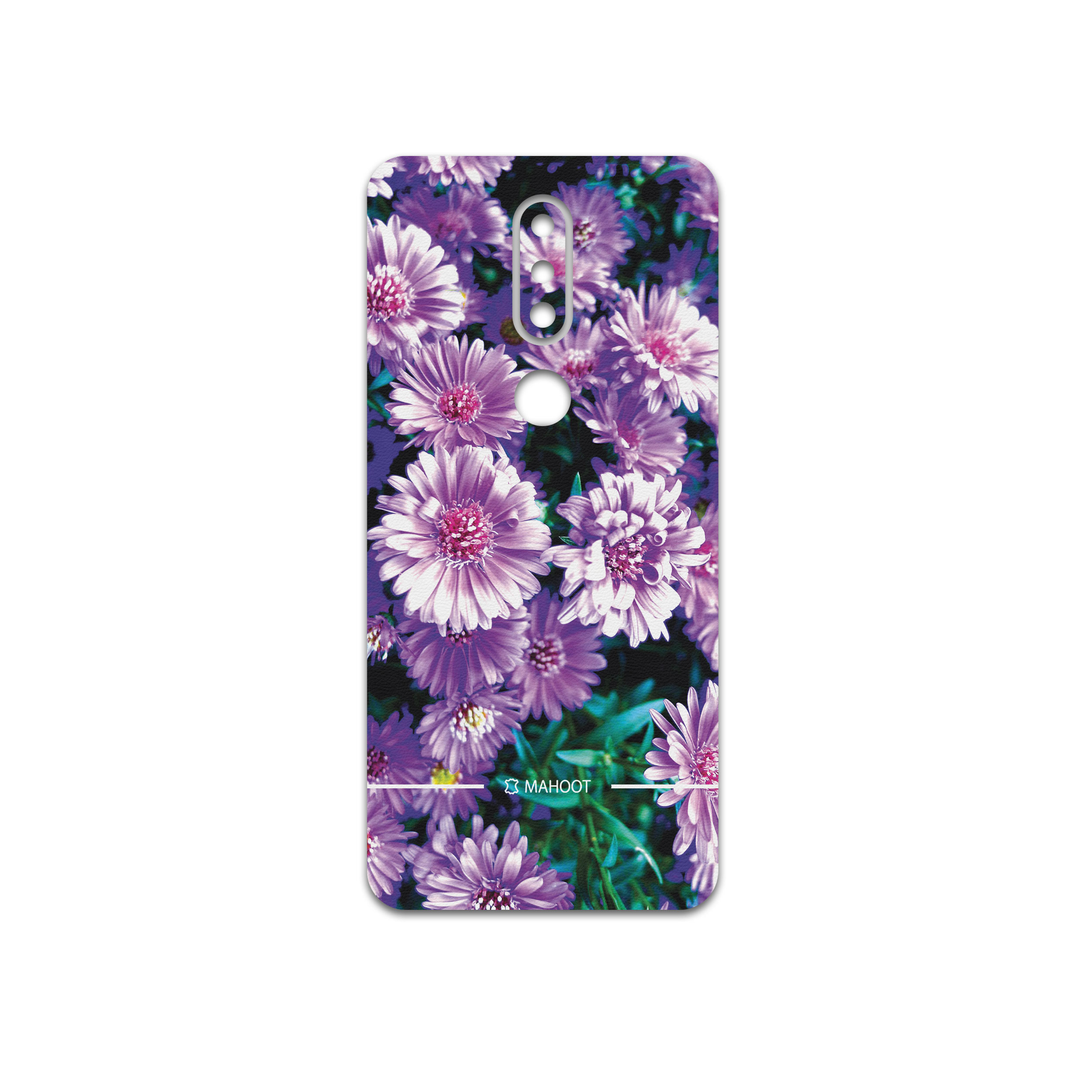 برچسب پوششی ماهوت مدل Purple-Flower مناسب برای گوشی موبایل نوکیا 7.1