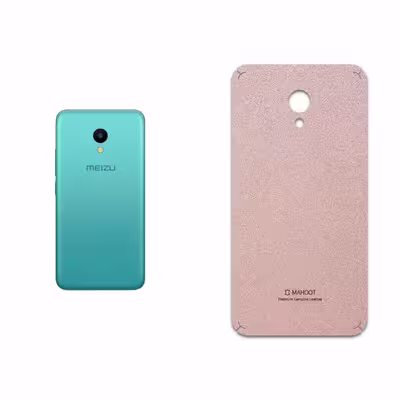 برچسب پوششی ماهوت مدل Rose Gold Leather مناسب برای گوشی موبایل میزو M5