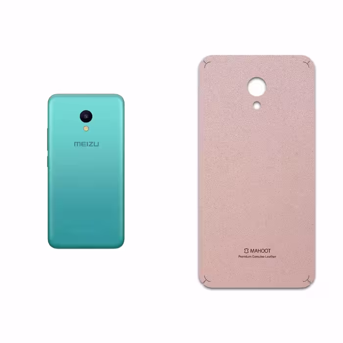 برچسب پوششی ماهوت مدل Rose Gold Leather مناسب برای گوشی موبایل میزو M5