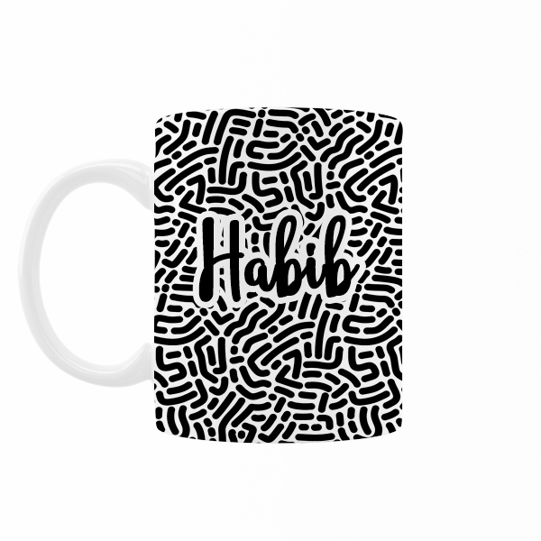 ماگ رژارت مدل اسم حبیب