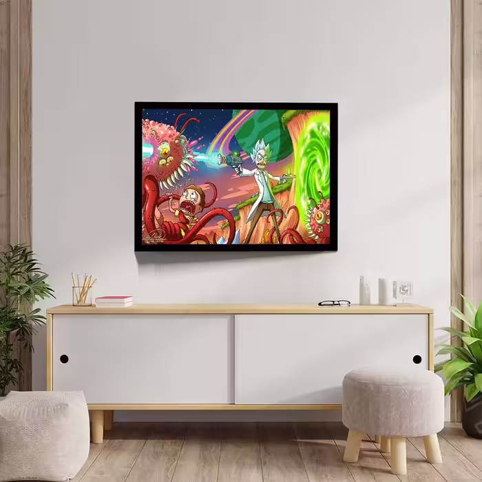 تابلو مدل rick and morty کد F-15033