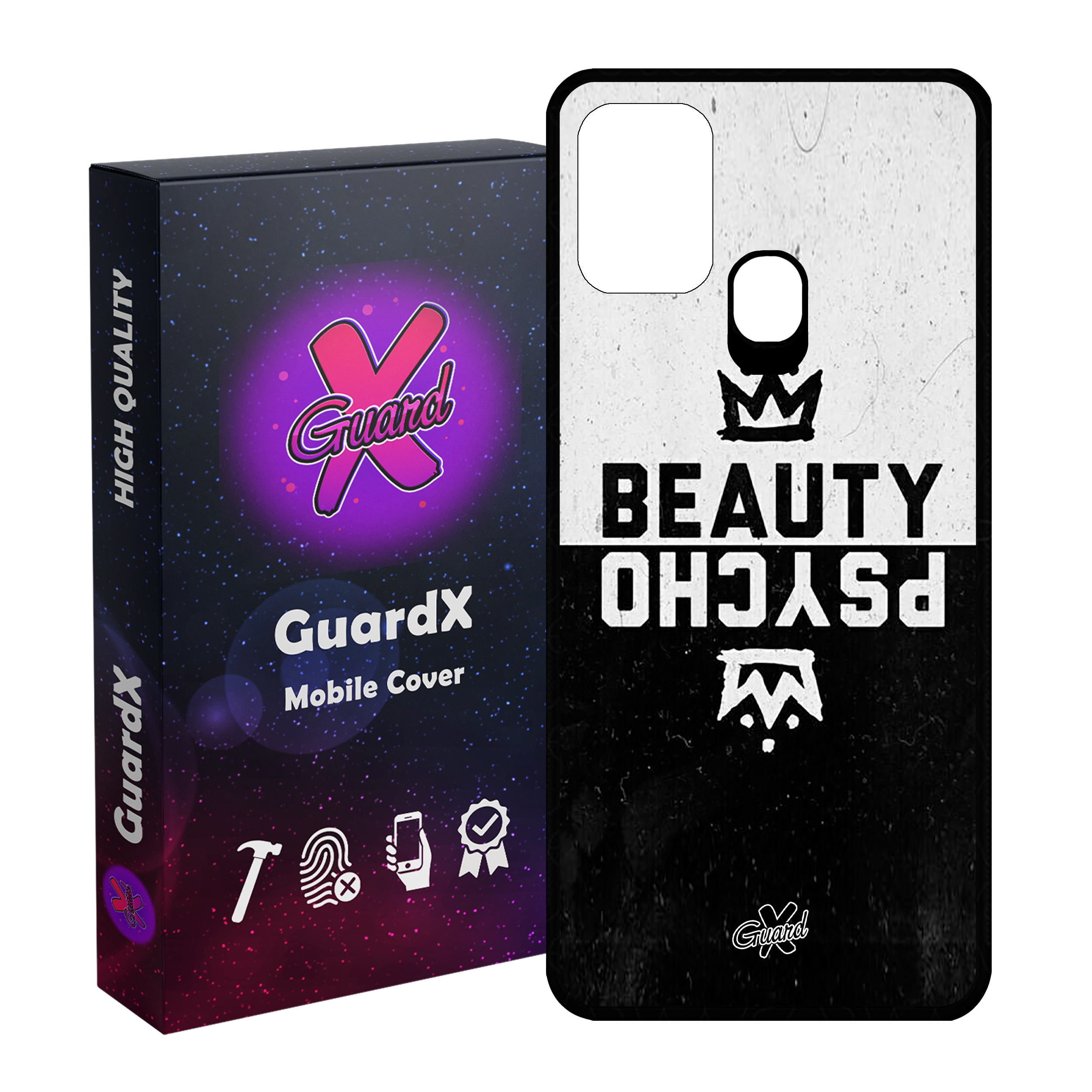 کاور گارد ایکس طرح Beauty Psycho مدل Glass10094 مناسب برای گوشی موبایل سامسونگ Galaxy M31 / M31 Prime / F41