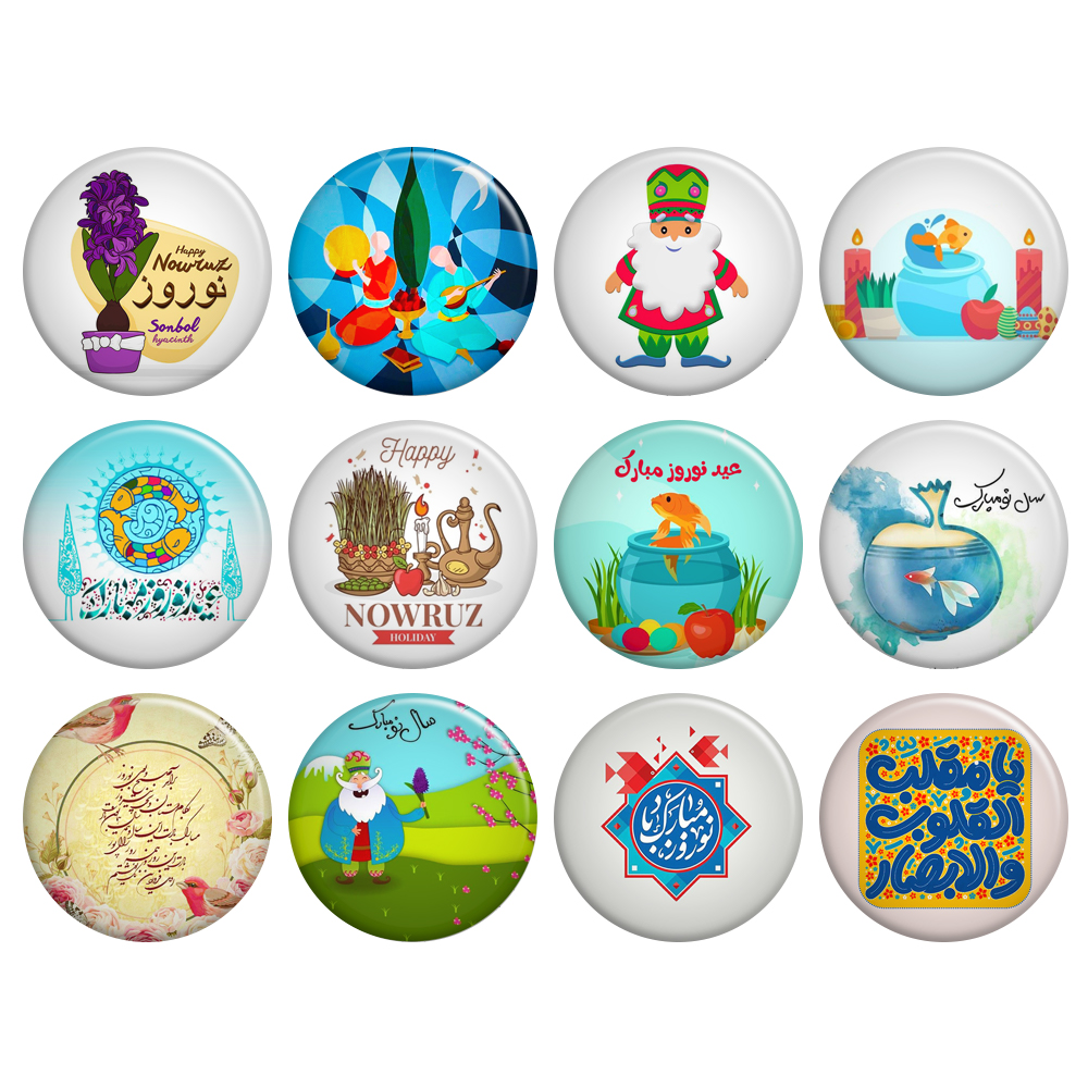 پیکسل گالری باجو طرح عید نوروز کد 22 مجموعه 12 عددی