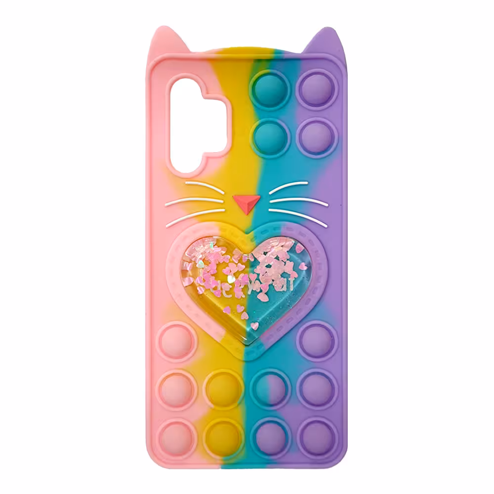 قاب سیلیکونی گربه ای آکواریومی Lucky Cat پاپیتی سامسونگ A32 5G