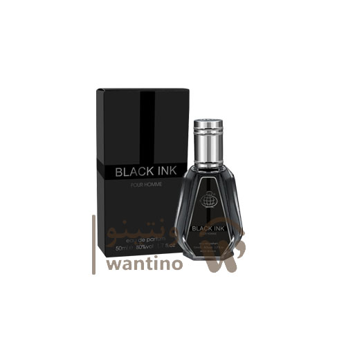 عطر ادکلن مردانه انکر نویر یا لالیک مشکی فراگرنس ورد بلک اینک پور هوم (Fragrance World Lalique Encre Noire) 50 میل