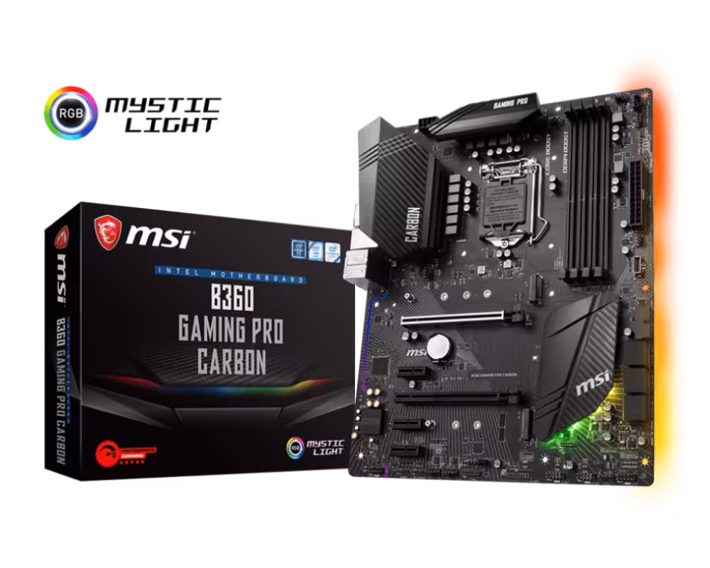 مادربورد ام اس آی B360 GAMING PRO CARBON