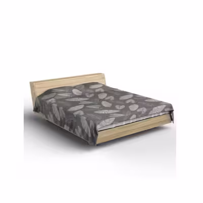 ملحفه مدل روانداز طرح برگ یک نفره سایز 200x140 سانتی متر