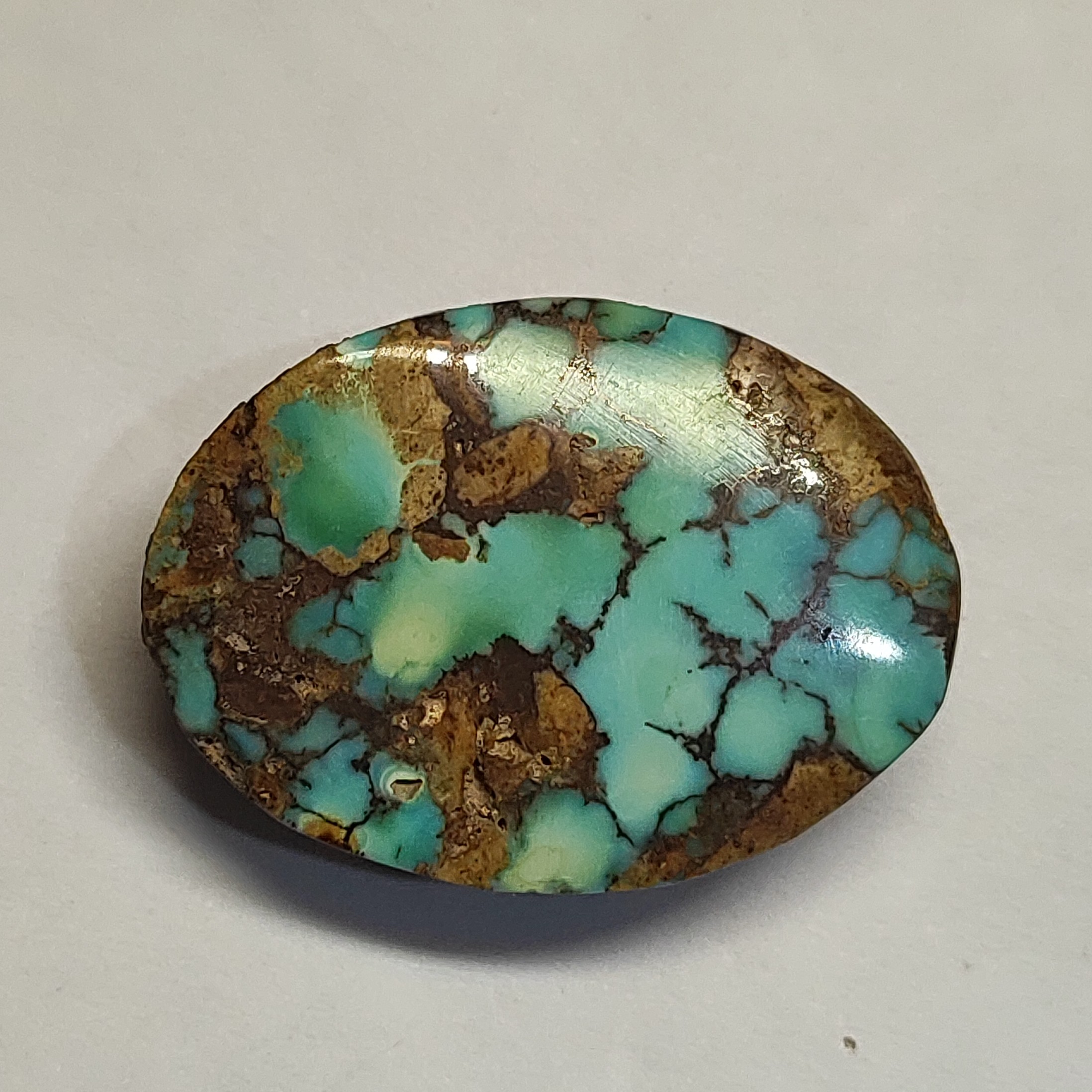 فیروزه نیشابوری شجر دار  معدنی و طبیعی 