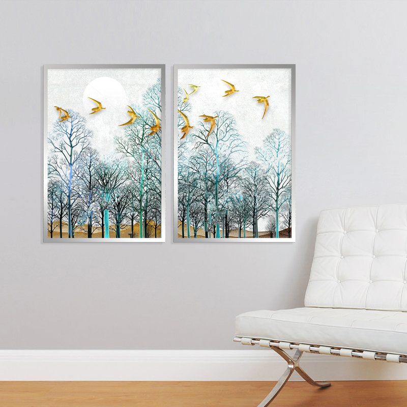 تابلو مدل Maha-CW201 مجموعه 2 عددی | دنیای قاب