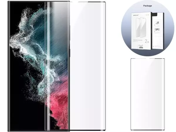 محافظ صفحه نمایش سامسونگ گلکسی اس 23 اولترا نیلکین برای Nillkin Impact Resistant Curved Film Samsung Galaxy S23 Ultra (2 pieces)