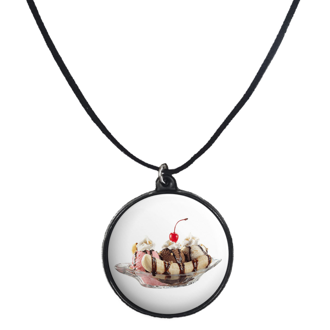 گردنبند پرمانه طرح بستنی کد pmb.29228مدل دو طرفه