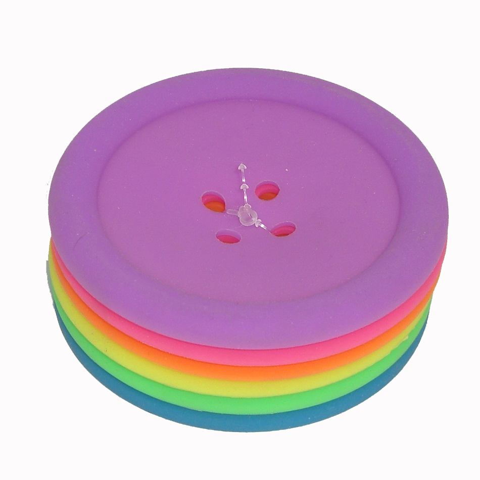 زیر لیوانی مدل دکمه AT239 مجموعه 6 عددی