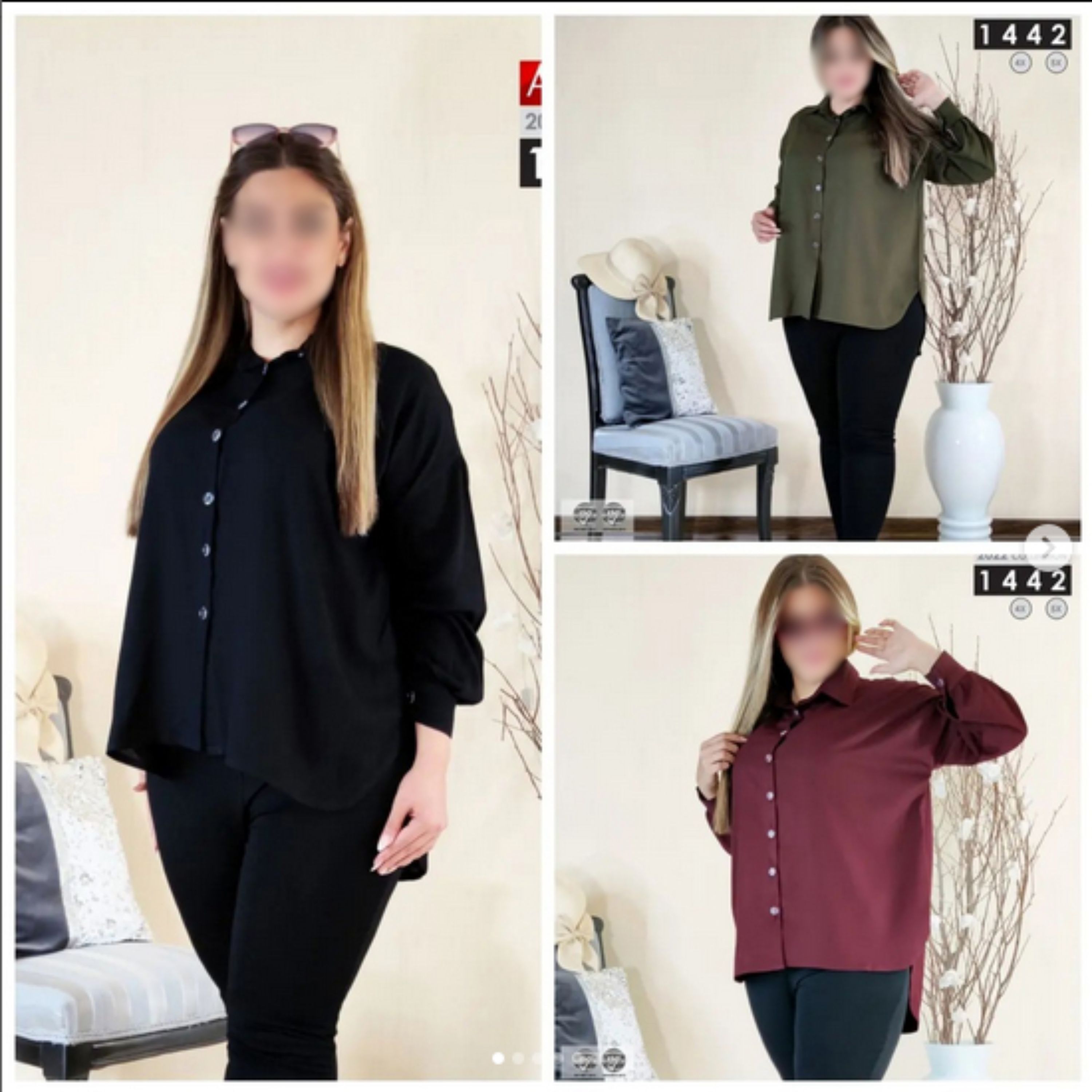 بلوز سایز بزرگ سایز 50 تا 56