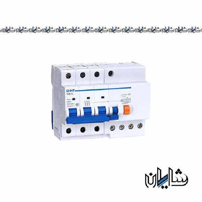 کلید محافظ جان ترکیبی چهار پل 25 آمپر چینت مدل NB1L-40
