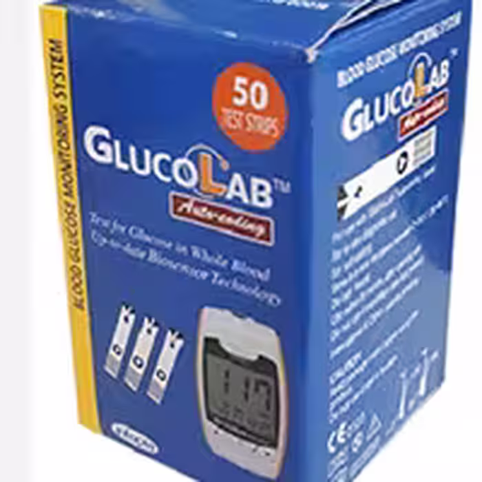 نوار تست قند خون گلوکولب GlucoLab