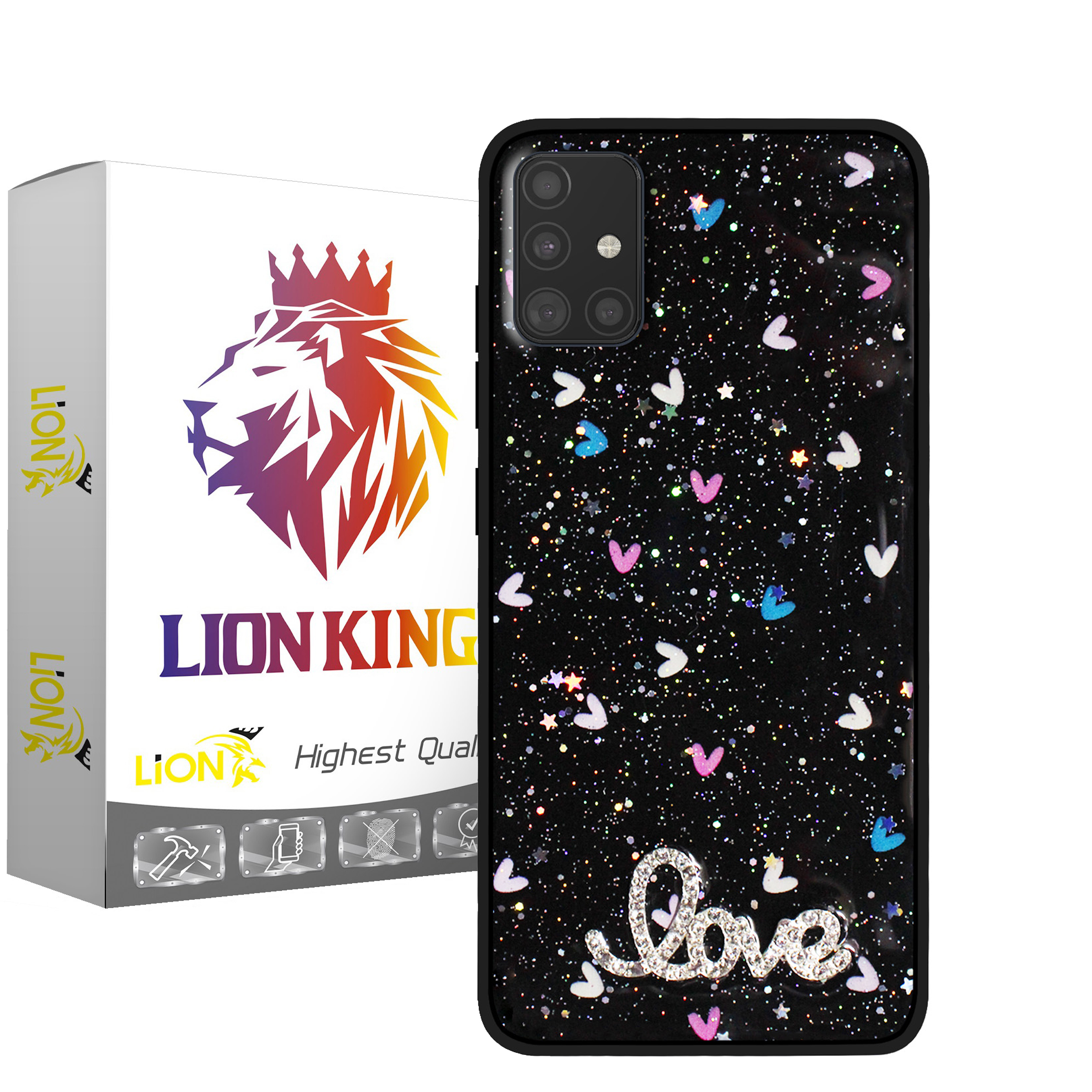  کاور لاین کینگ مدل blacklove مناسب برای گوشی موبایل سامسونگ Galaxy A71