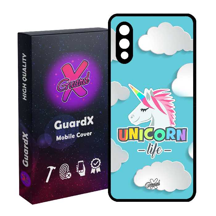 کاور گارد ایکس طرح Unicorn مدل Glass10060 مناسب برای گوشی موبایل سامسونگ Galaxy A02 / M02