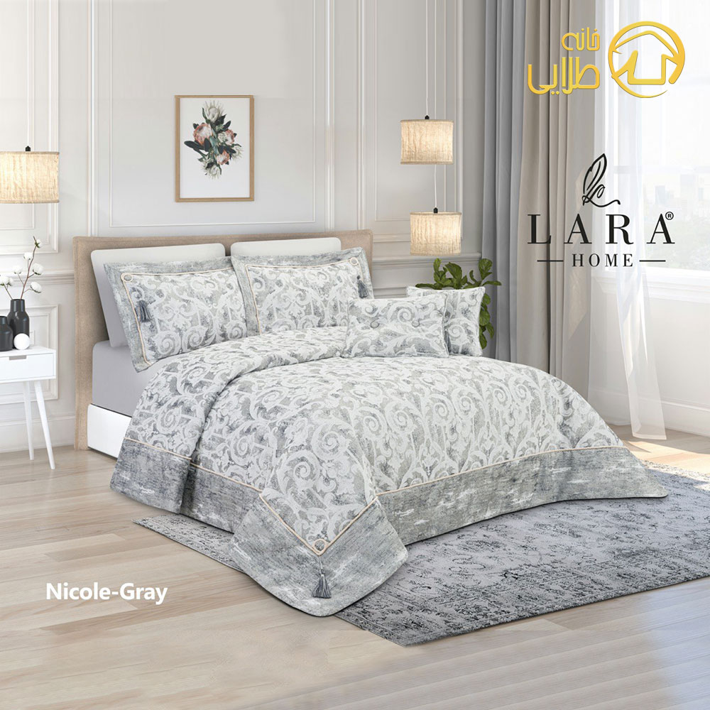 سرویس روتختی دونفره 8 تکه لوکس لاراهوم مدل نیکول - خانه طلایی